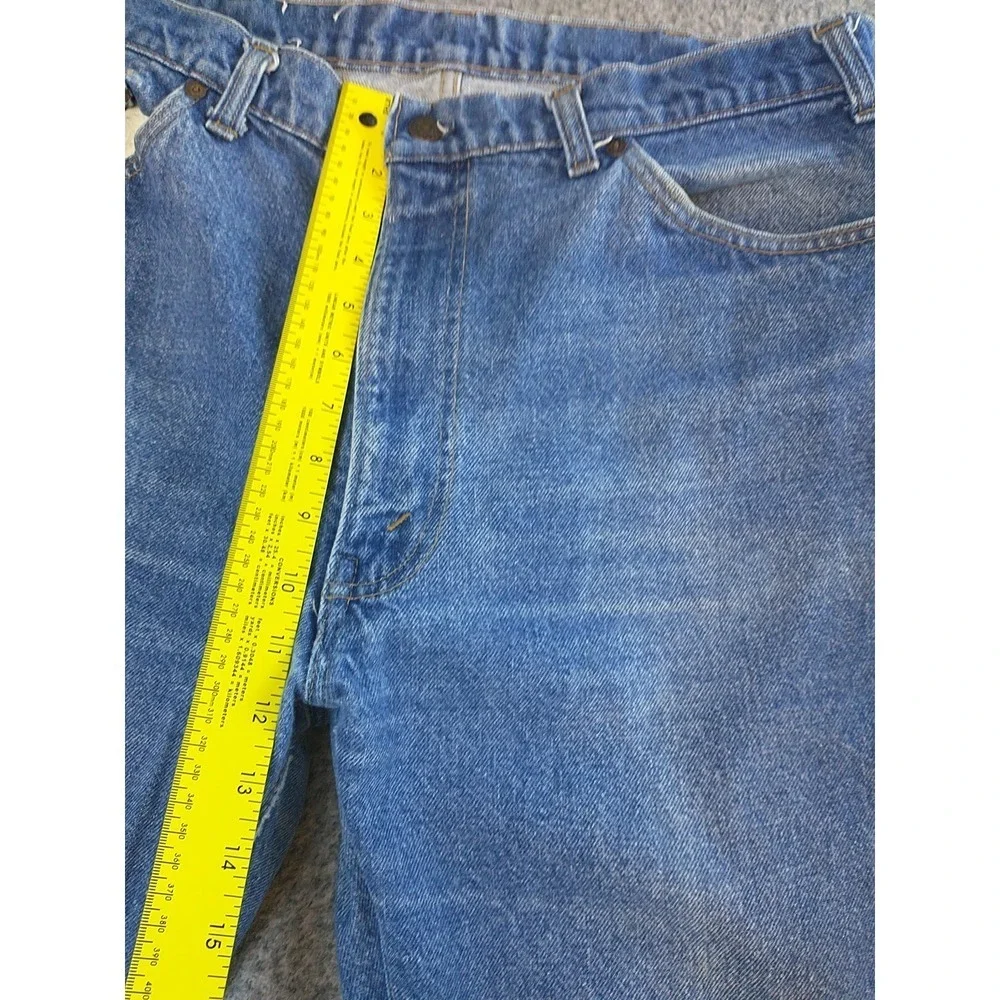Vintage Levis Mens Medium Wash Straight Leg Denim Jeans Blue W34 L30